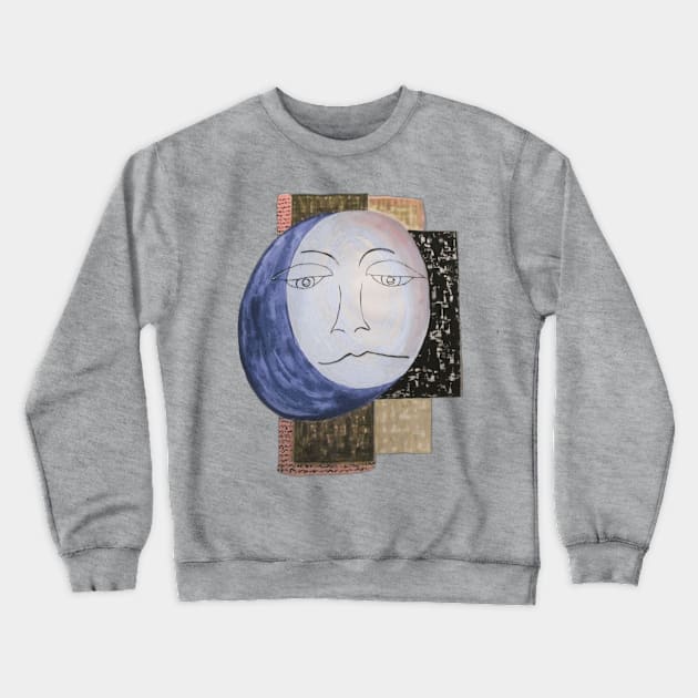 full moon art design Crewneck Sweatshirt by JAHART001